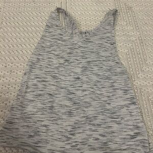 Lululemon Athletica Black and White Patterned Tank Top